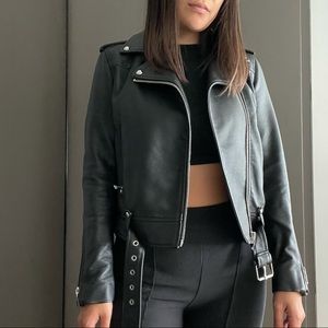 Zara Faux Leather Moto